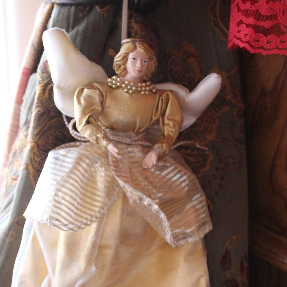 Vintage Hanging Angel Ornament